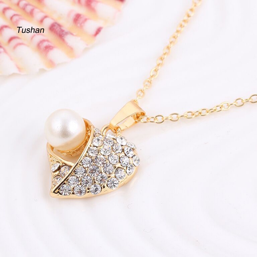 Vòng cổ Mặt Trái Tim Đính Đá Thời Trang