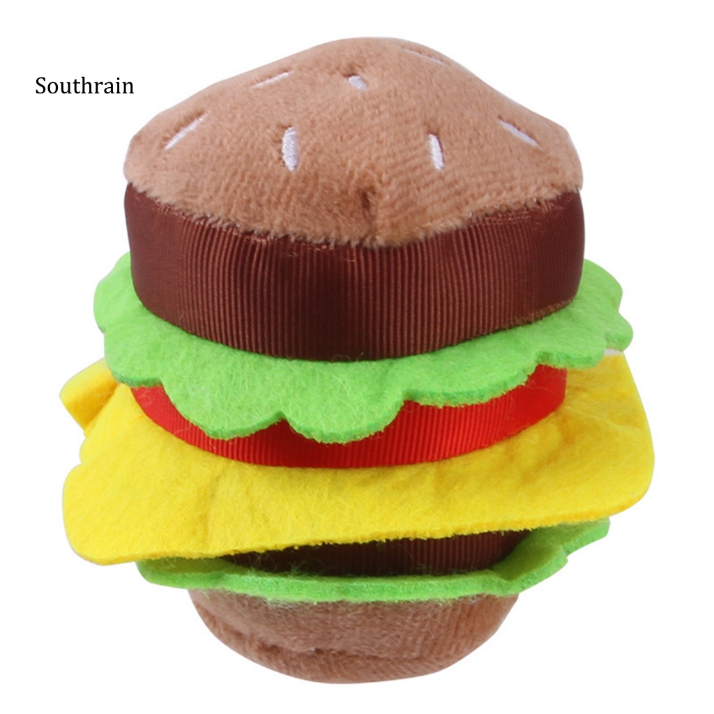 Đồ Chơi Nhai Gặm Hình Hamburger Không Mùi Đa Năng Cho Cún Cưng