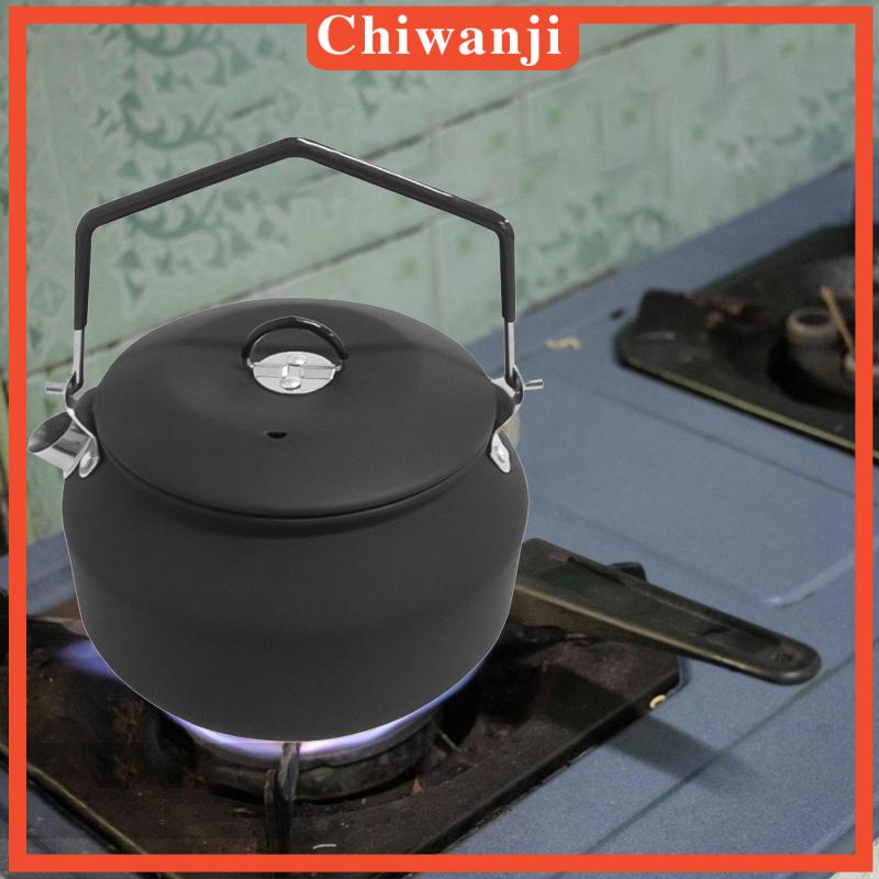 Ấm Đun Nước Siêu Nhẹ Bằng Thép Không Gỉ 1.1L Tiện Dụng Mang Theo Du Lịch Cắm Trại