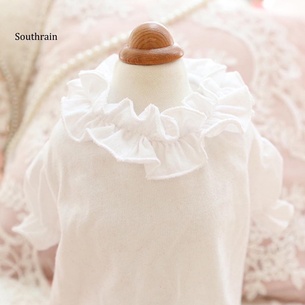 Bộ Đầm 2 Món Bằng Cotton Tay Phồng Dày Dặn Chống Gió Màu Đỏ / Hồng Thân Thiện Với Da Cho Thú Cưng