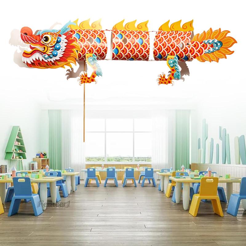 [Fenteer1] Lồng Đèn Rồng / Thuyền Làm Thủ Công DIY Cho Bé