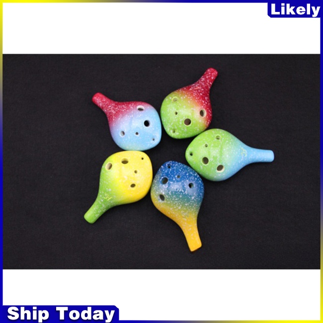 Kèn Ocarina Mini 6 Lỗ Đồ Chơi Âm Nhạc Giáo Dục Sớm Cho Bé (Không Có Tay Vịn)