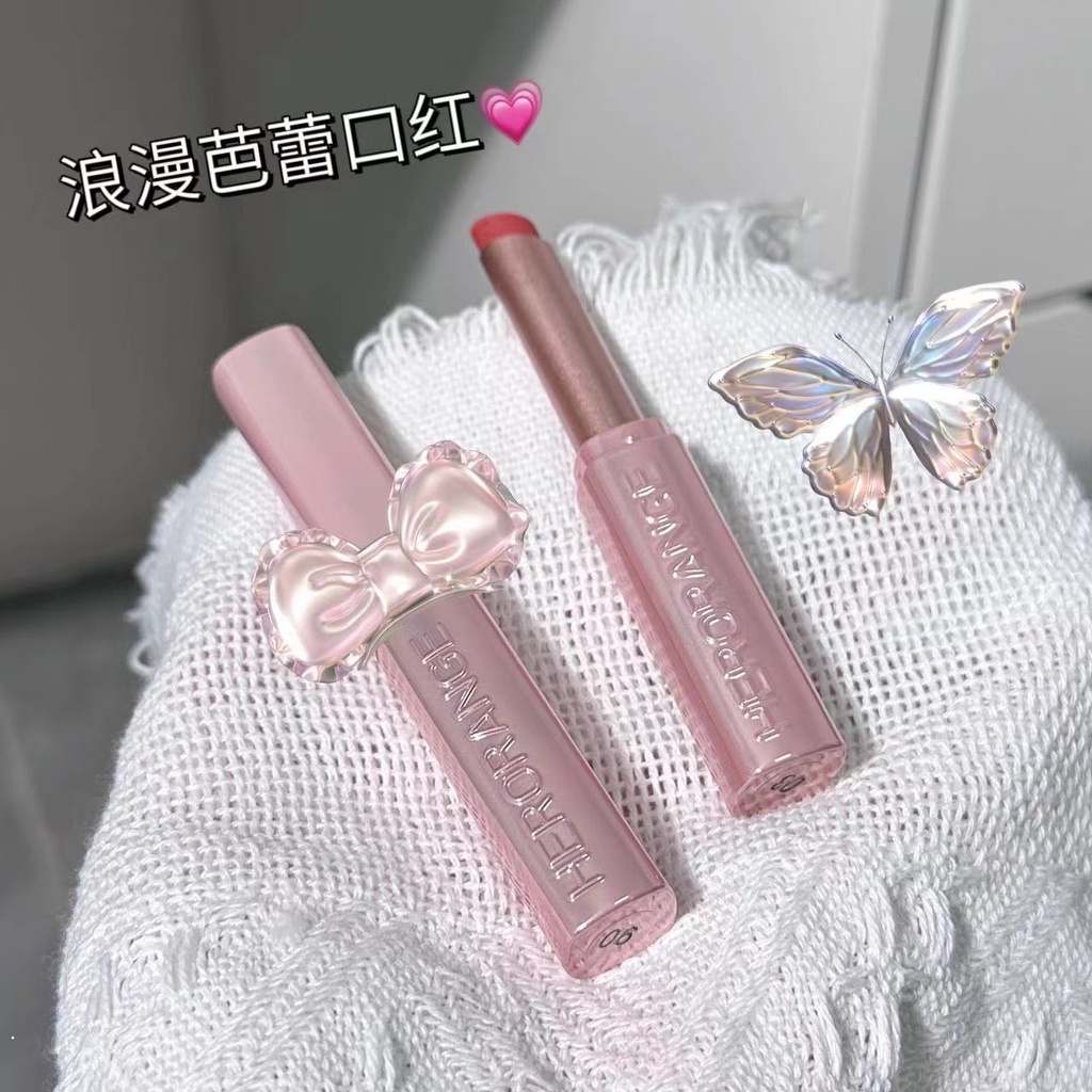 Son Môi HERORANGE Chống Thấm Nước Lâu Trôi Thiết Kế Vỏ Hình Vuông Màu Hồng Xinh Xắn