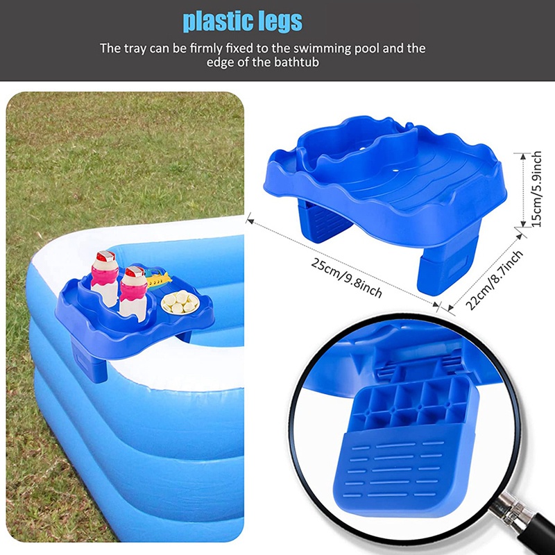 Giá Đỡ Cốc Uống Nước Bơm Hơi Có Thể Tháo Rời Tương Thích Với Intex Hầu hết Hồ Bơi