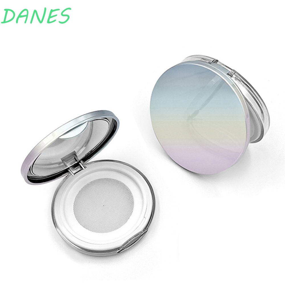Hộp Đựng Phấn Bột Có Gương Trang Điểm Hình Tròn Nhỏ Gọn DIY