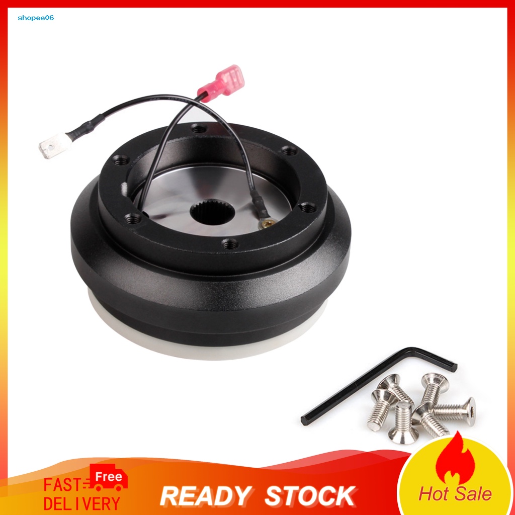 Đầu Nối Kim Loại Màu Đen Tháo Lắp Nhanh Cho Vô Lăng Xe Hơi Honda Civic EK