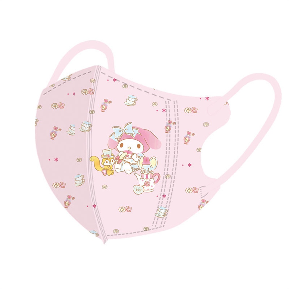 Khẩu Trang 3D Hình Hello Kitty Dành Cho Trẻ Em 3-12 Tuổi