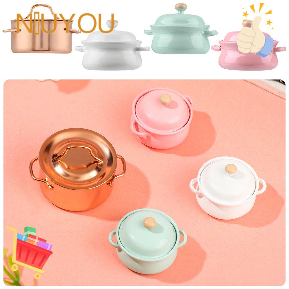 Mô Hình Nồi Nấu Ăn Mini Kèm Nắp Đậy Tiện Dụng Cho Nhà Bếp