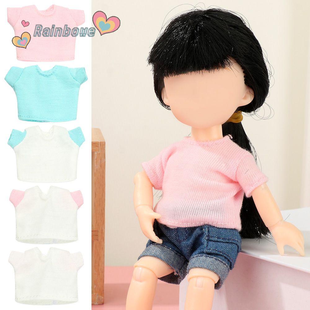 Bộ Quần Áo Thời Trang Màu Sắc Cầu Vồng Dành Cho Búp Bê OB11