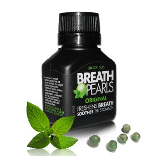 Viên uống hỗ trợ thơm miệng breath pearls Healthy Care Úc hộp 50 viên