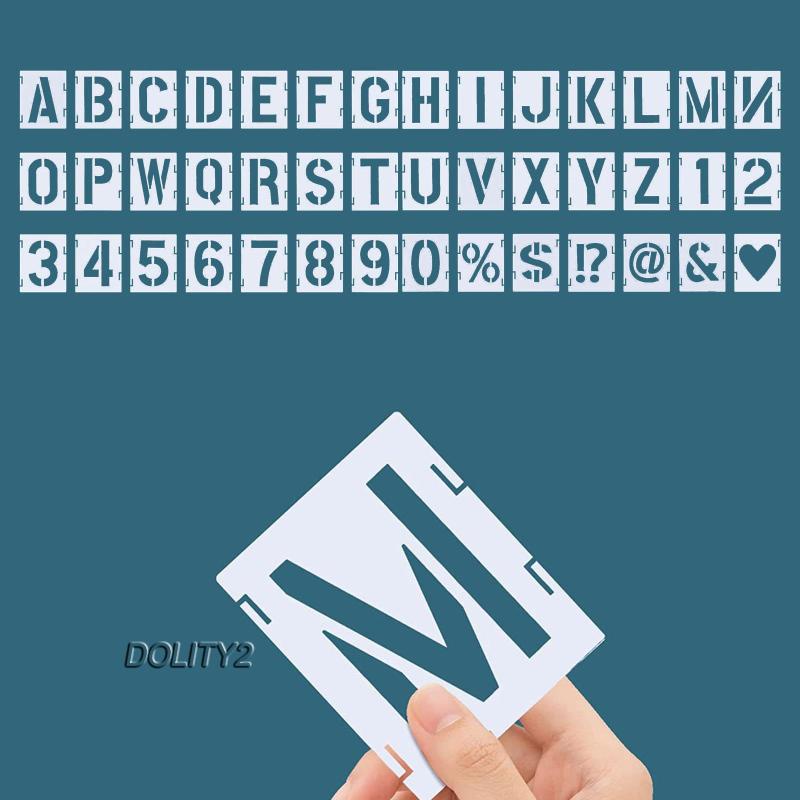 [Dolity2] Khuôn Mẫu Chữ Cái 2 inch Nghệ Thuật Và Vẽ Thủ Công Trên Vải Canvas