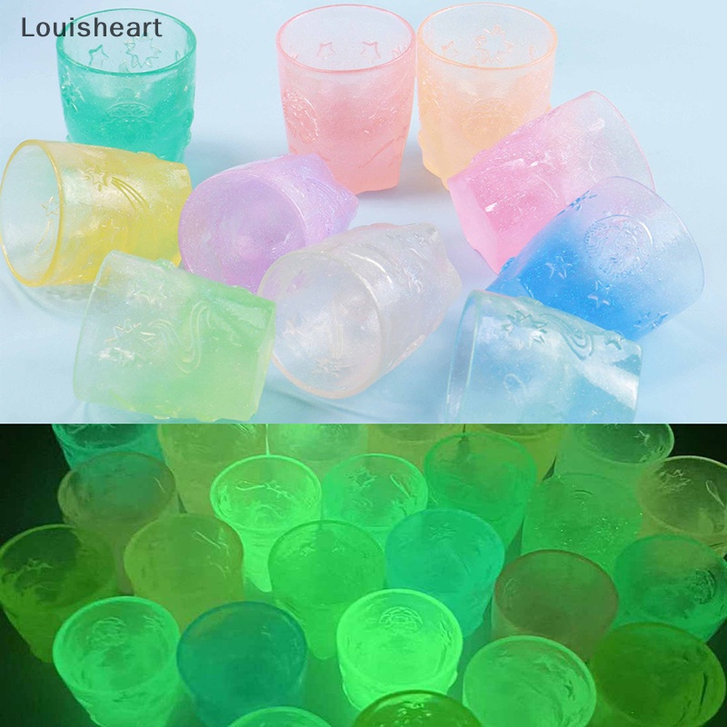 Bộ 2 Ly Uống Nước Mini Louisheart Phát Quang Độc Đáo Trang Trí Nhà Búp Bê