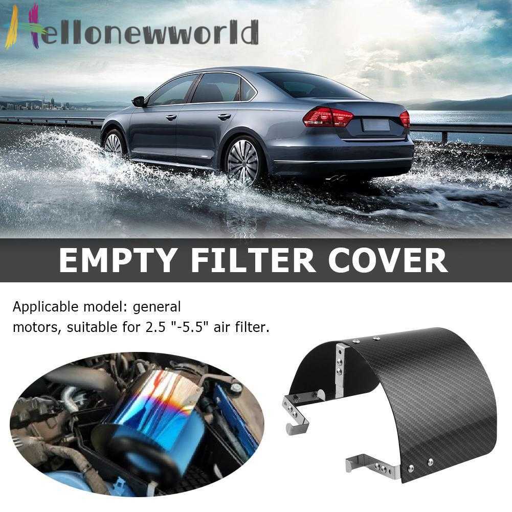 Ốp Bọc Bộ Lọc Khí Hình Nón Bằng Sợi Carbon Cho Cổ 2.5-5.5 inch