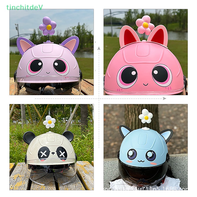 [TinchitdeV] 1 Miếng Dán Hình Hoa Hướng Dương Dễ Thương Trang Trí Mũ Bảo Hiểm Xe Máy / Xe Hơi Điện [Mới
