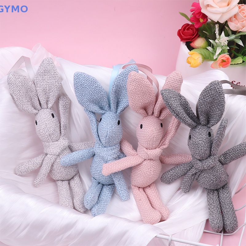 [cxGYMO] Móc Khóa Thỏ Nhồi Bông Mặc Đầm Đáng Yêu