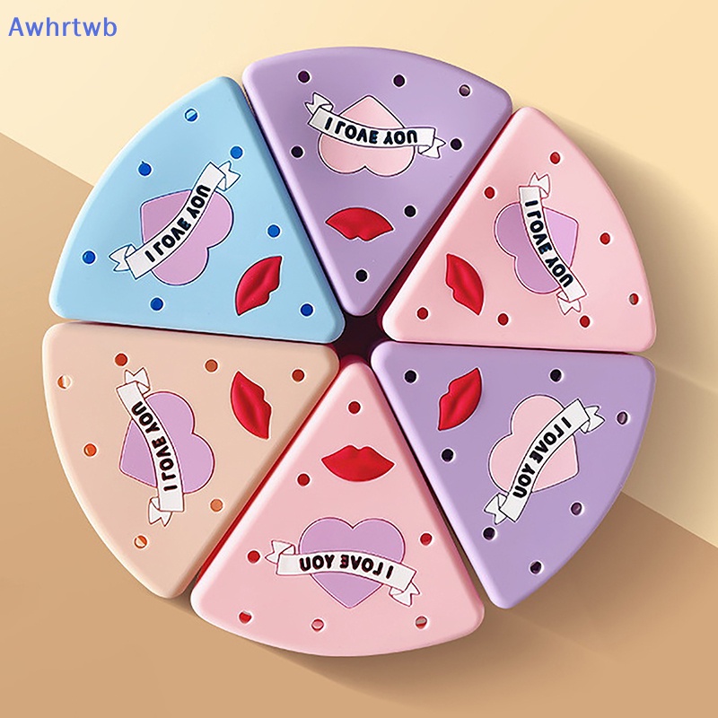 Hộp Đựng Mút Trang Điểm Hình Tam Giác Bằng Silicone Tiện Dụng Khi Đi Du Lịch Mới