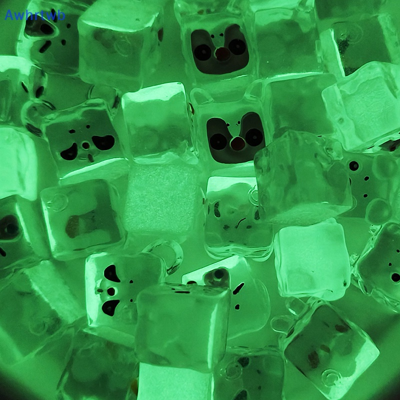 Set 5 Mô Hình Đồ Chơi Đá Viên Mini Bằng Nhựa Phát Quang Xinh Xắn Mới