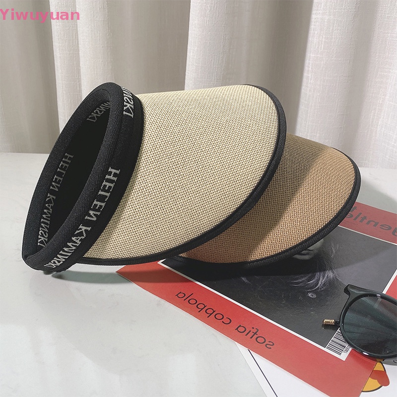 &lt; Yiwuyuan &gt; Mũ Rơm Chống Nắng Đi Biển Mùa Hè Mới Cho Mẹ Và Bé