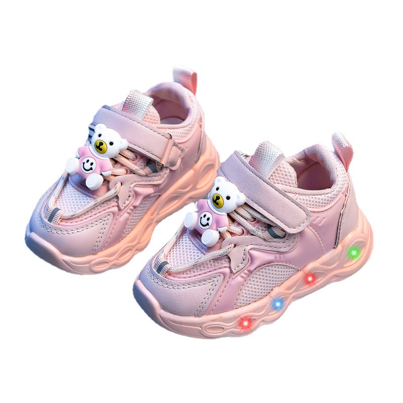 Giày Thể Thao Có Đèn Họa Tiết Hoạt Hình Thời Trang Xuân Hè 2023 Cho Bé