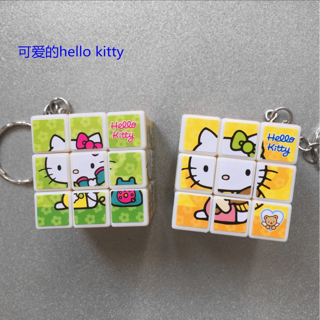 Móc Khóa Hình Khối Rubik Pikachu Dễ Thương Dùng Làm Quà Tặng Cho Bé