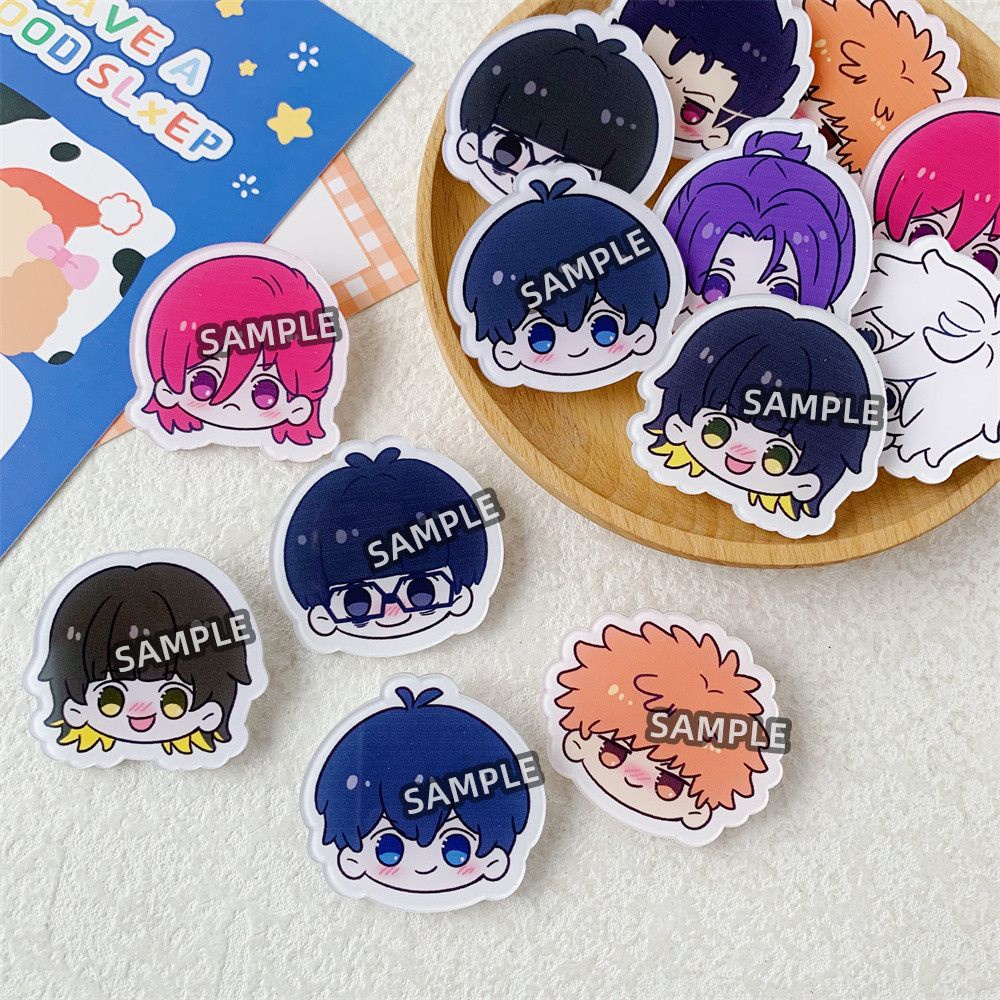 BLUE LOCK Trâm Cài Áo Hình Tù Nhân Màu Xanh Dương