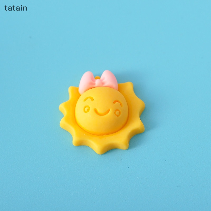 Miếng Dán Hình Đám Mây Mưa Hoạt Hình Dễ Thương Bằng Nhựa Resin Diy