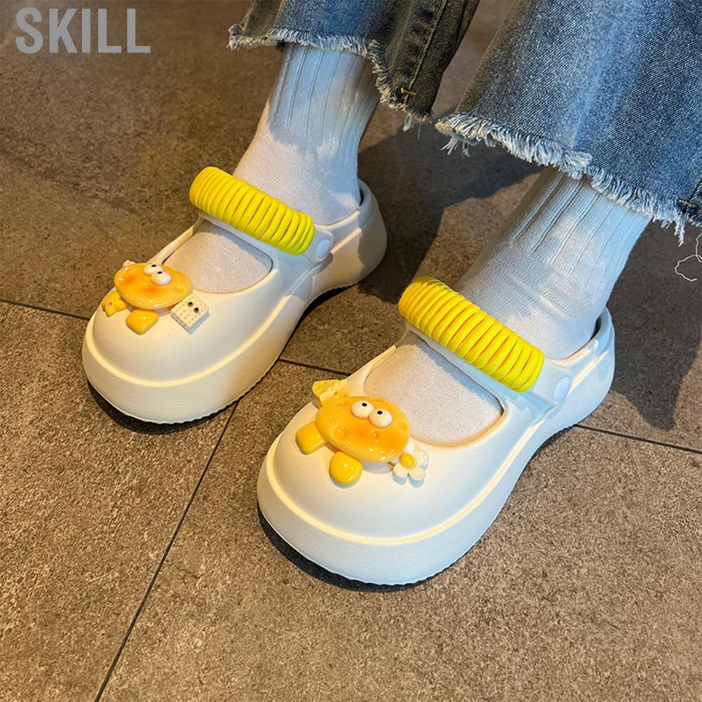 Skill Thickened Sole Sandals  Fashional Slip Women Clogs for Girl School Work Office Shopping