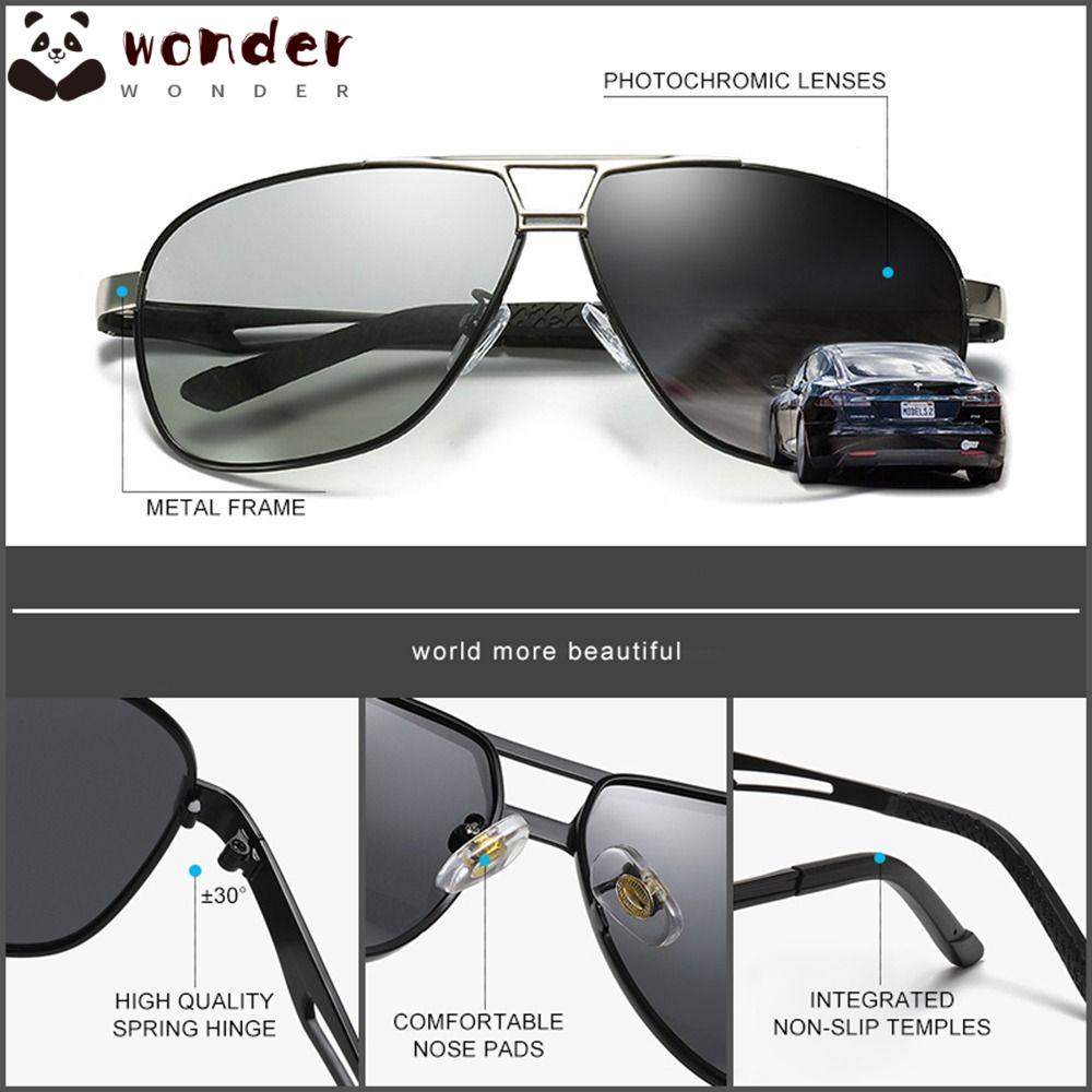 Kính Mát Phân Cực Chống Lóa Màu Sắc Thay Đổi Độc Đáo Cho Nam