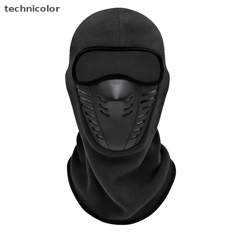 Khẩu Trang Vải Lông Cừu Giữ Ấm Mùa Đông Khi Lái Xe Mô Tô technicolor