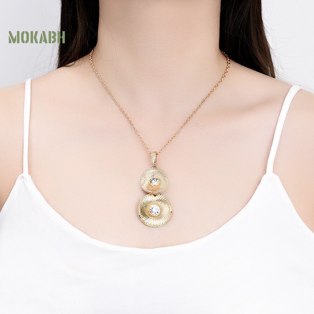 1 Bộ Vòng cổ + Bông Tai Mạ Niken Đính Pha Lê Nhân Tạo Kiểu Hình Học Phong Cách Cổ Điển Thời Trang