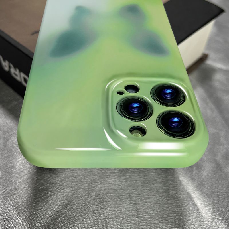 Ốp Điện Thoại Họa Tiết Bướm Xanh Lá Bóng Cho iPhone14 Apple xs Promax1213xr 11 / 14