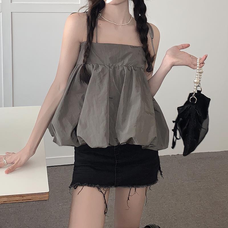 Cozok Áo Sát Nách Dáng Rộng Màu Sắc Ngọt Ngào Quyến Rũ Cho Nữ