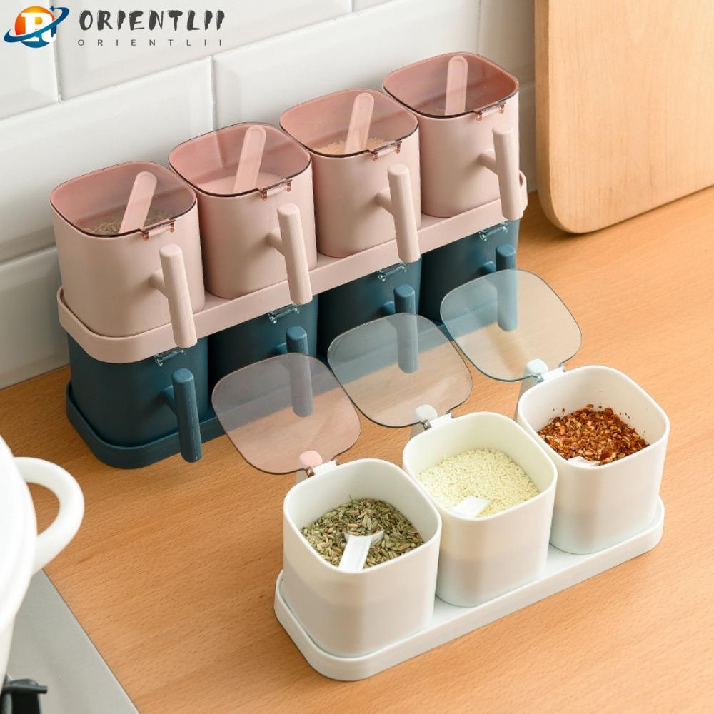 Hộp Đựng Gia Vị Đa Năng Có Nắp Đậy Tiện Lợi