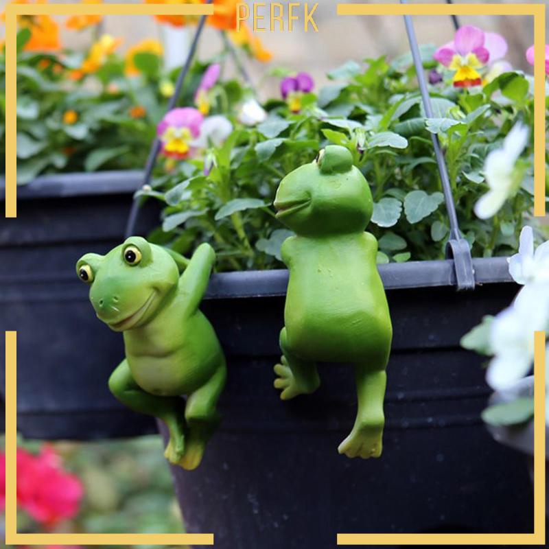 Set 3 Bức Tượng Ếch / Hoa Dạng Treo Dễ Thương Cho Sân Vườn
