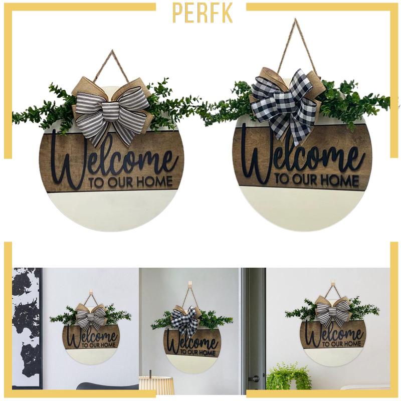 Bảng Hiệu Chào Mừng Bằng Gỗ 12 Inch Gắn Tường / Cửa Ra Vào Trong / Ngoài