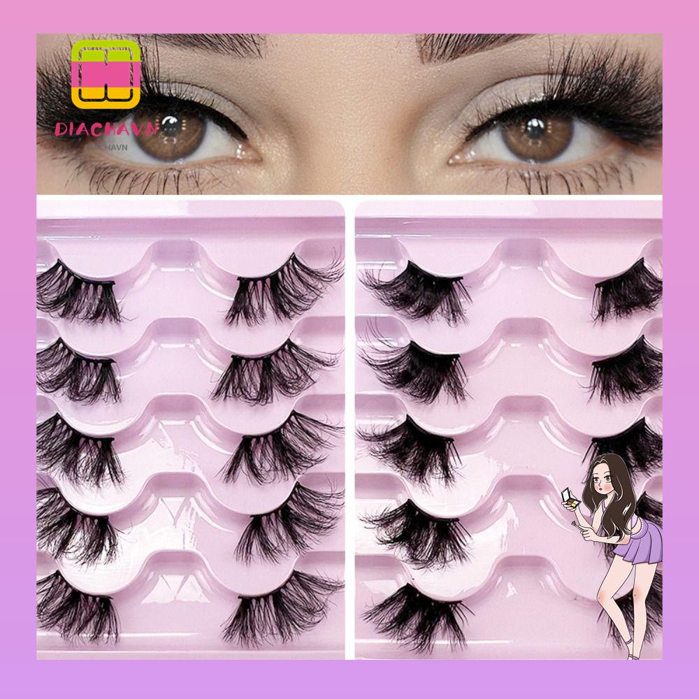 Bộ 5 Cặp Lông Mi Giả Dài Handmade Dành Cho Nữ