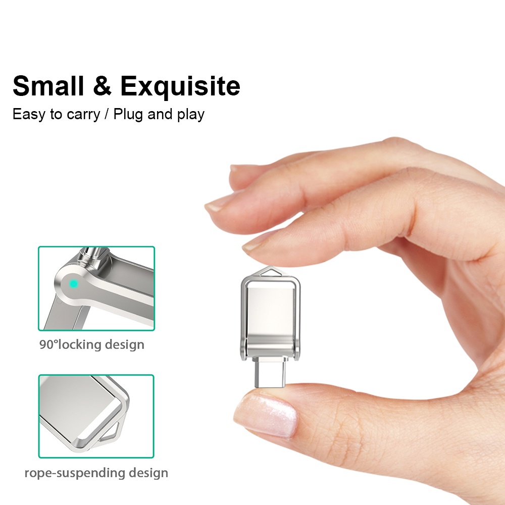 Usb 2.0 Bộ Nhớ 16GB 32GB 64GB Ultra Dual Mini Bằng Kim Loại