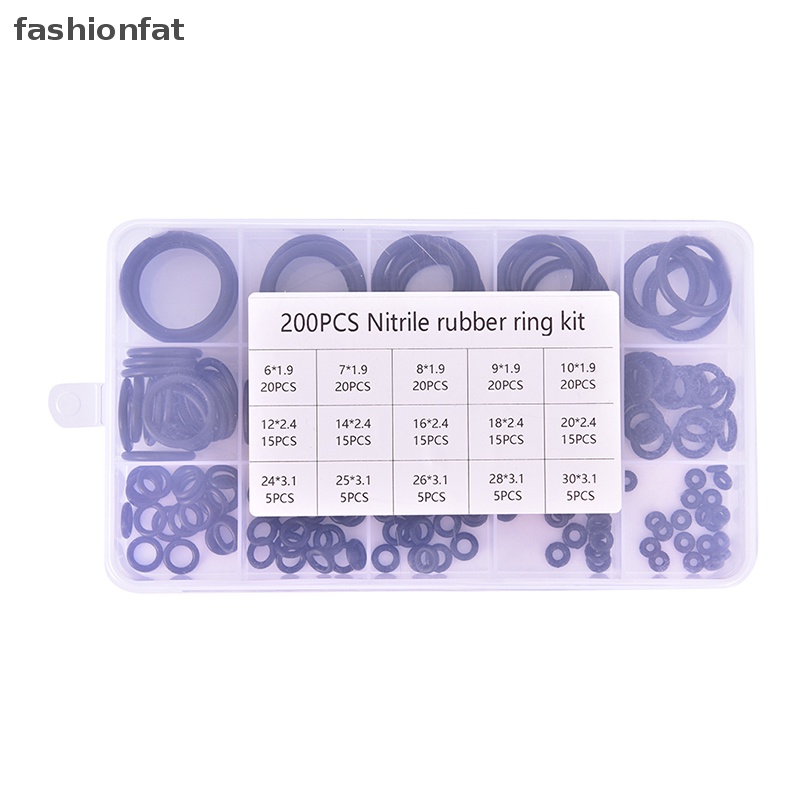 Set 200 Vòng Đệm Cao Su Hình Chữ O Chuyên Dụng