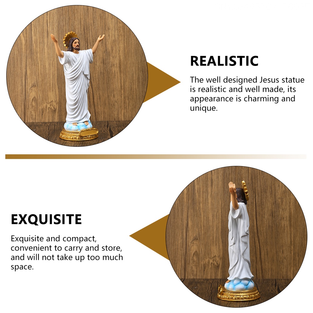 Đồ trang trí Thần Tượng Chúa Giêsu Bằng Nhựa Resin Trang Trí Giáng Sinh