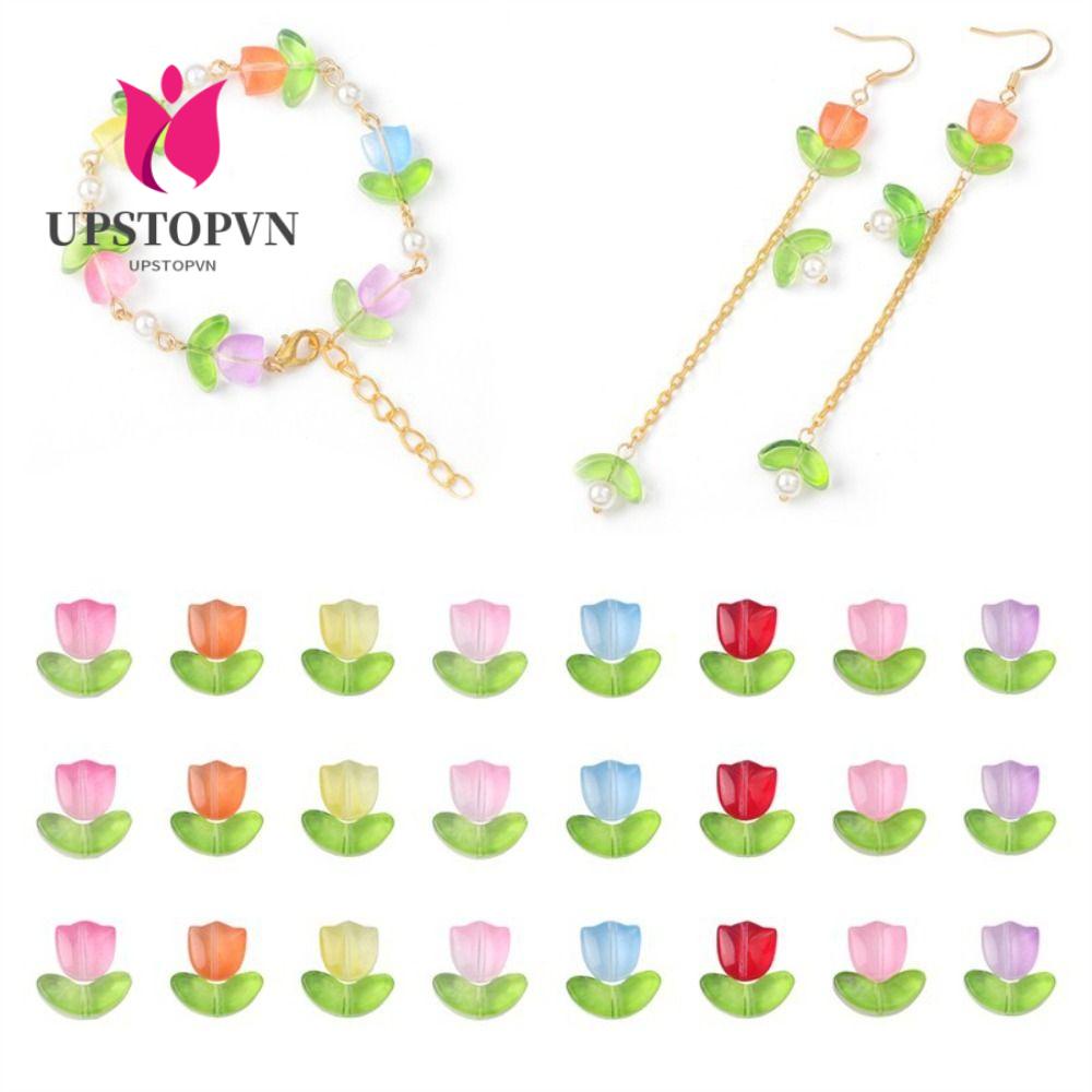 320 Hạt Xỏ Lỗ Hình Hoa Tulip Tự Làm Vòng Tay Xinh Xắn