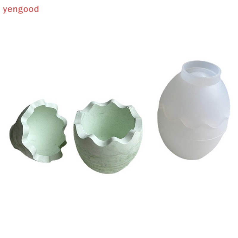 Khuôn Làm Hộp Thạch Cao Hình Quả Trứng Bằng Nhựa Epoxy Độc Đáo Trang Trí Nhà Cửa DIY