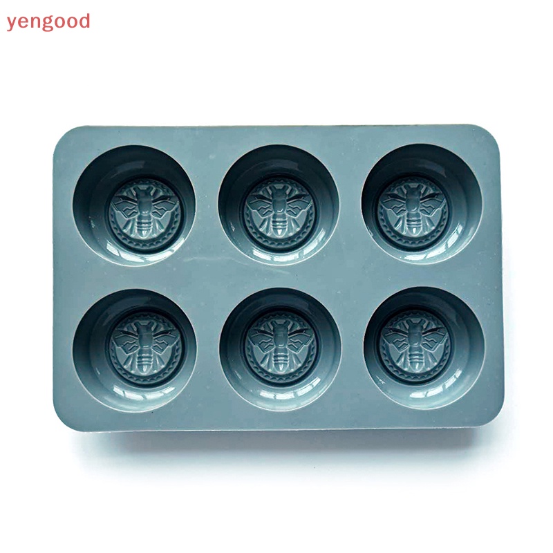 Khuôn Silicone Làm Xà Phòng 6 Ô Hình Tròn