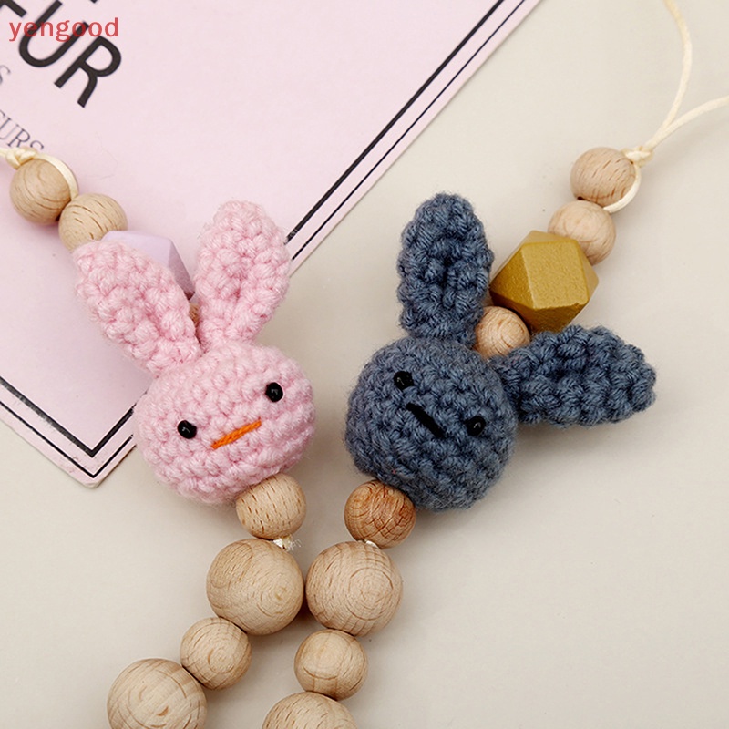 (YGD) 1 Chiếc Kẹp Núm Vú Giả Hình Thỏ Móc Xỏ Hạt Không BPA Cho Bé