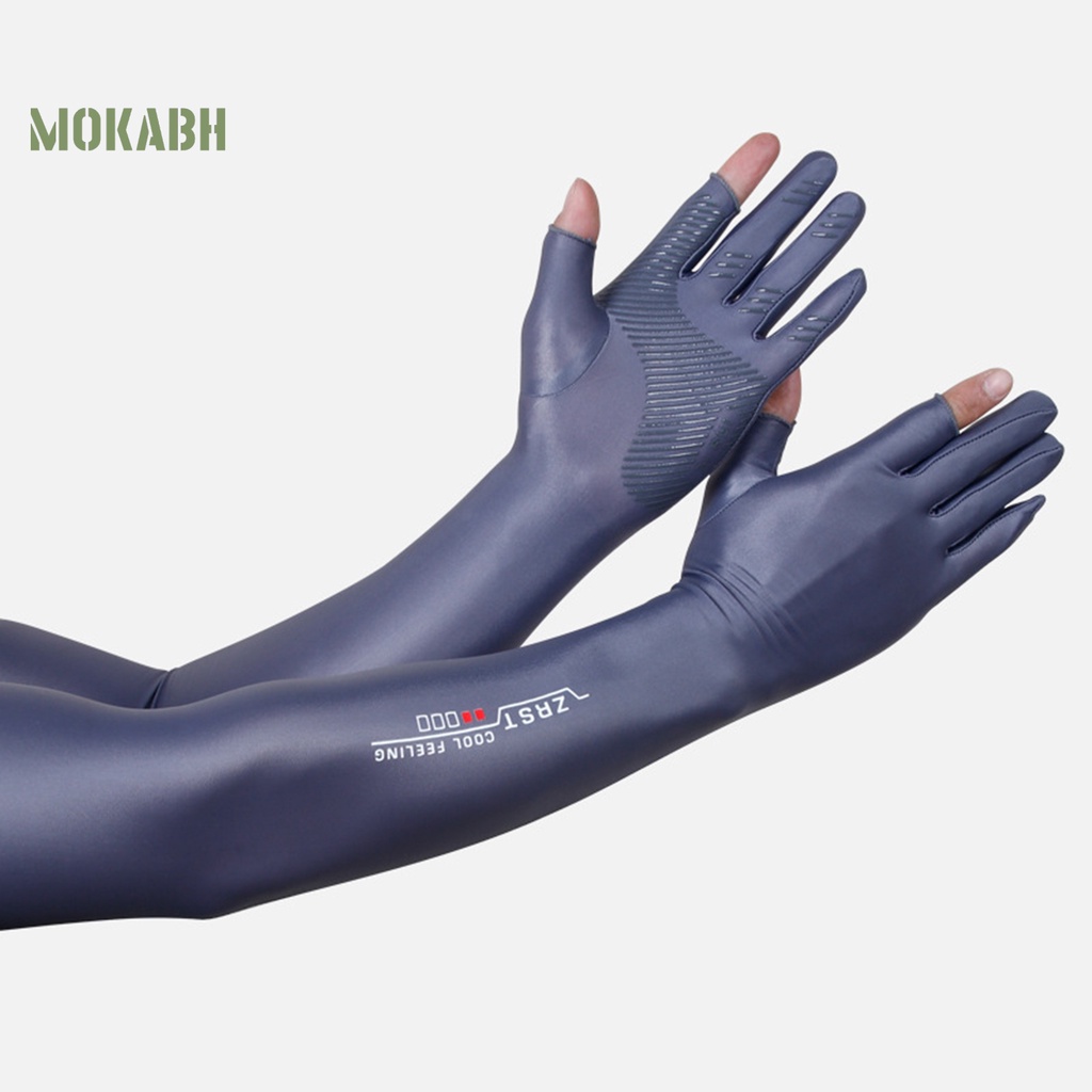 1 Cặp Găng Tay Dài Bằng Silicone Chống Trượt Họa Tiết In Chữ Dành Cho Nam