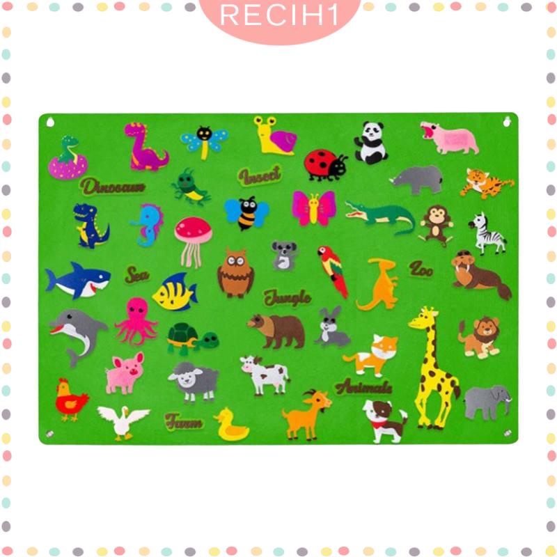 Bảng Nỉ Treo Tường Di Động Hỗ Trợ Dạy Học Montessori Cho Bé Trai 3 4 5 6