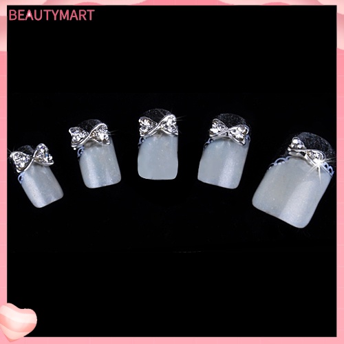 Bộ 10 HạT ĐíNh Trang Trí MóNg HìNh Nơ 3D