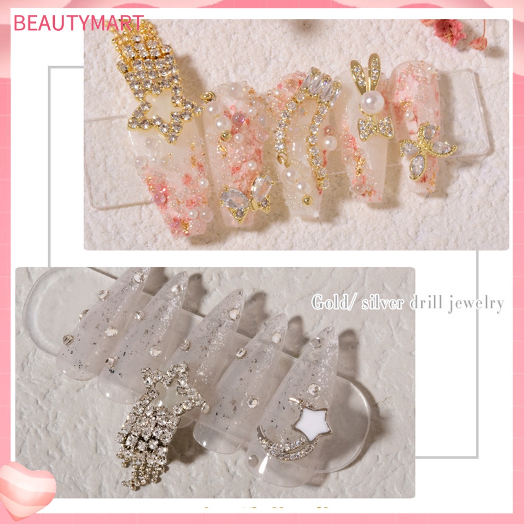 Dây Chuỗi Tua Rua Đính Đá 3D Không Phai Màu Trang Trí Móng Tay