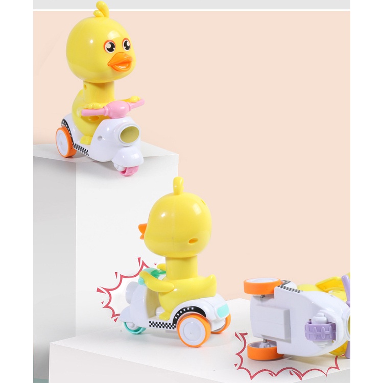 Đồ Chơi Xe Máy Trượt Vịt Vàng Nhỏ Mới Cho Trẻ Em