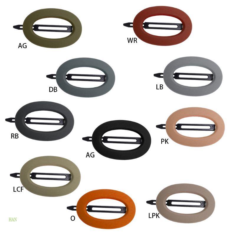 Kẹp Tóc Acrylic Màu Trơn Họa Tiết Hình Học Thời Trang Cho Nữ