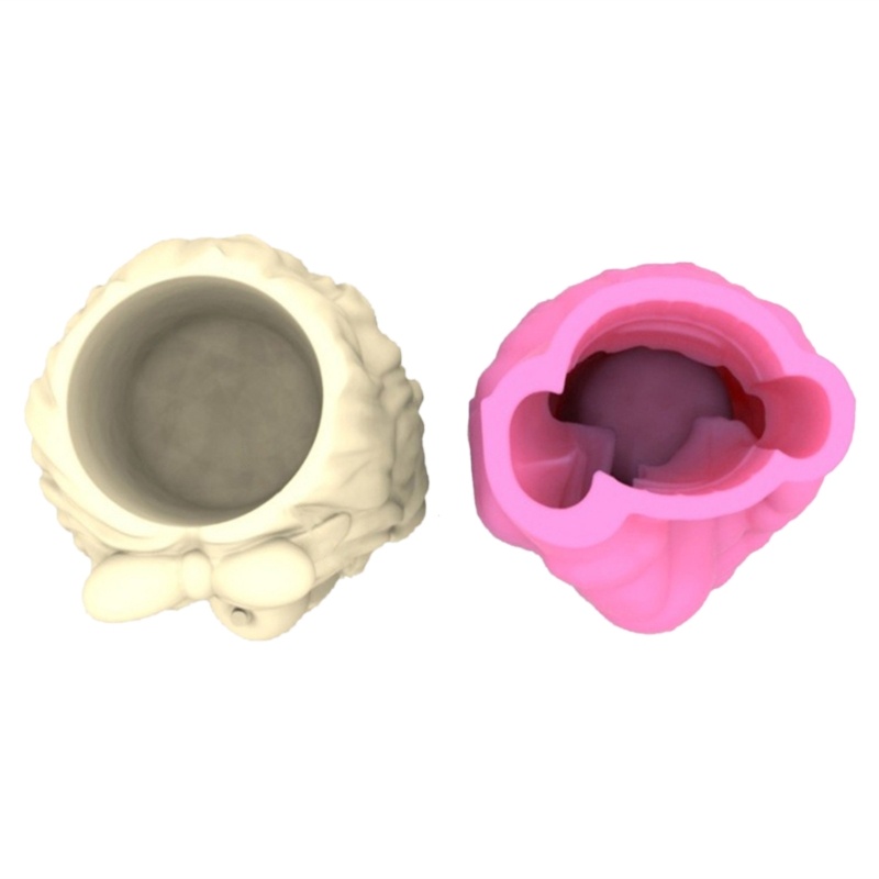 Bộ 3 Khuôn Làm Giá Đỡ Bút Hình Chậu Hoa Bằng Nhựa Epoxy Độc Đáo Trang Trí Nhà Cửa DIY